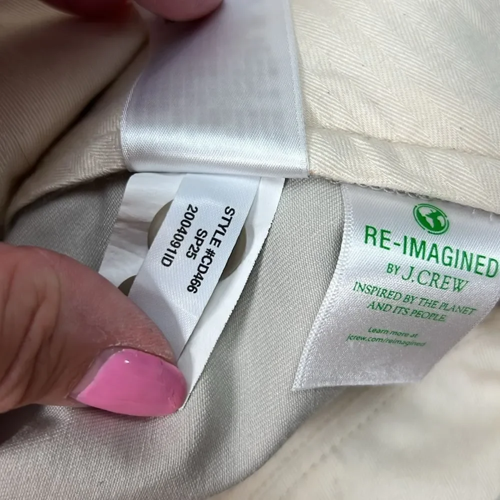 J. Crew cd466 Stone Broken-in Straight Chino Pants  NWT